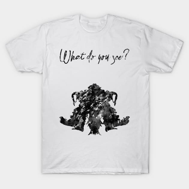 Rorschach inkblot test T-Shirt by erzebeth